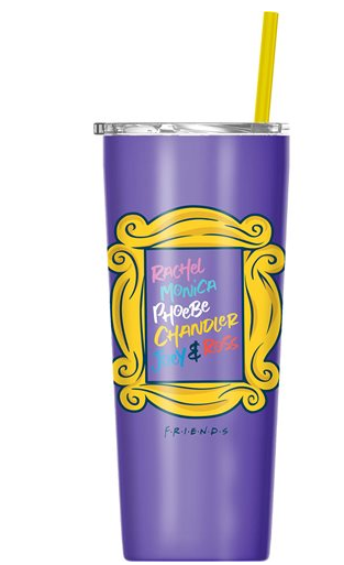 Friends 22 oz. Stainless Steel Tumbler with Straw - AVAILABLE NOW!