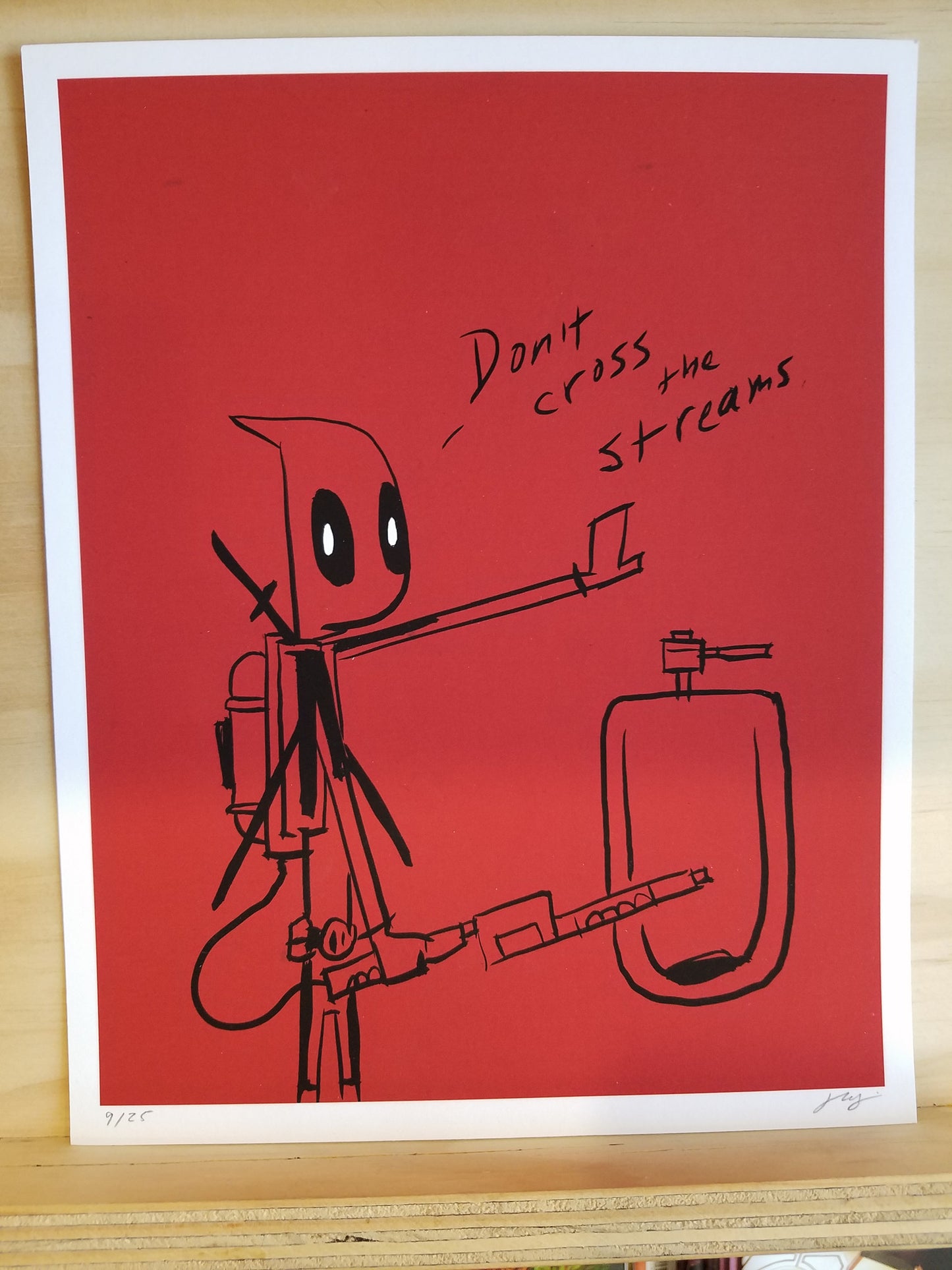 Deadpool Ghostbusters Giclee Exclusive Print by Justin Harder
