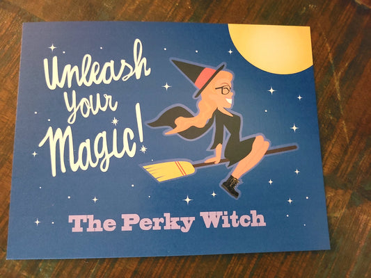 Perky Witch Postcard