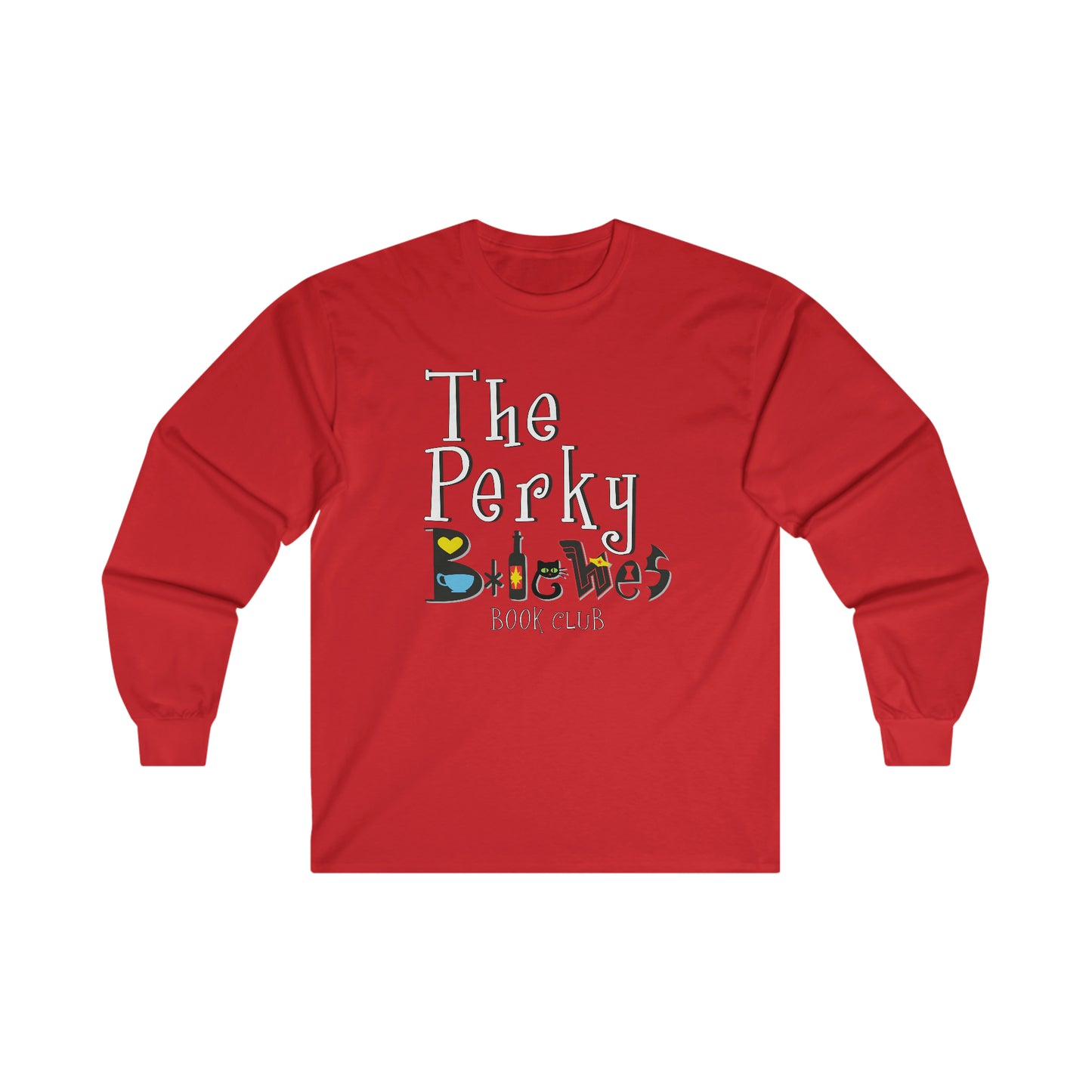 The Perky B*tches NEW STACKED LOGO Ultra Cotton Long Sleeve Tee