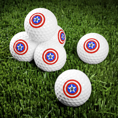 The Patriotic Nerd Golf Balls, 6pcs