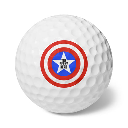 The Patriotic Nerd Golf Balls, 6pcs