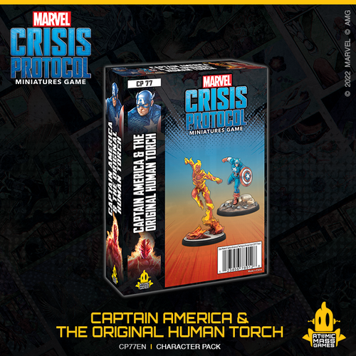 Marvel Crisis Protocol - Captain America & Original Human Torch
