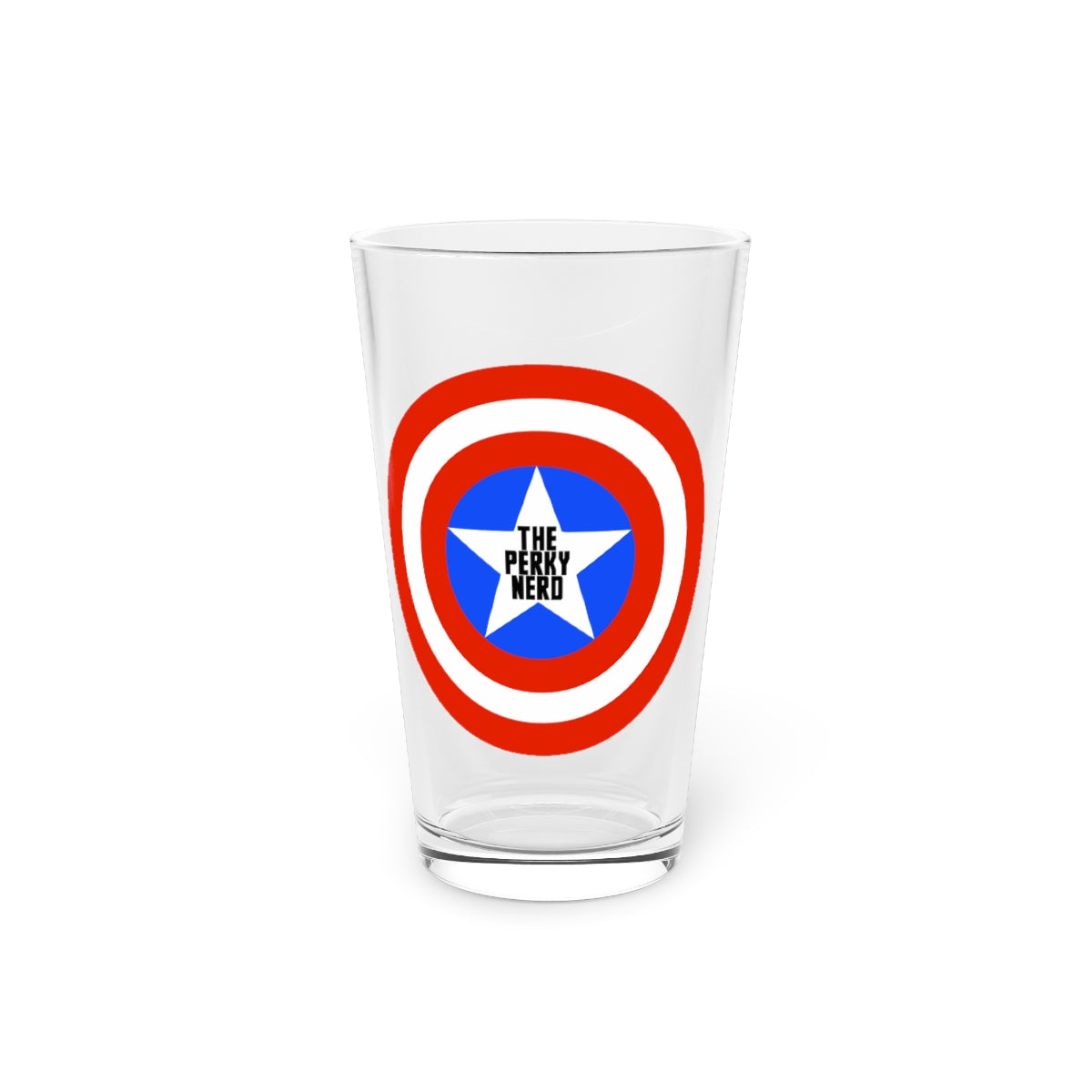 The Patriotic Nerd Pint Glass, 16oz