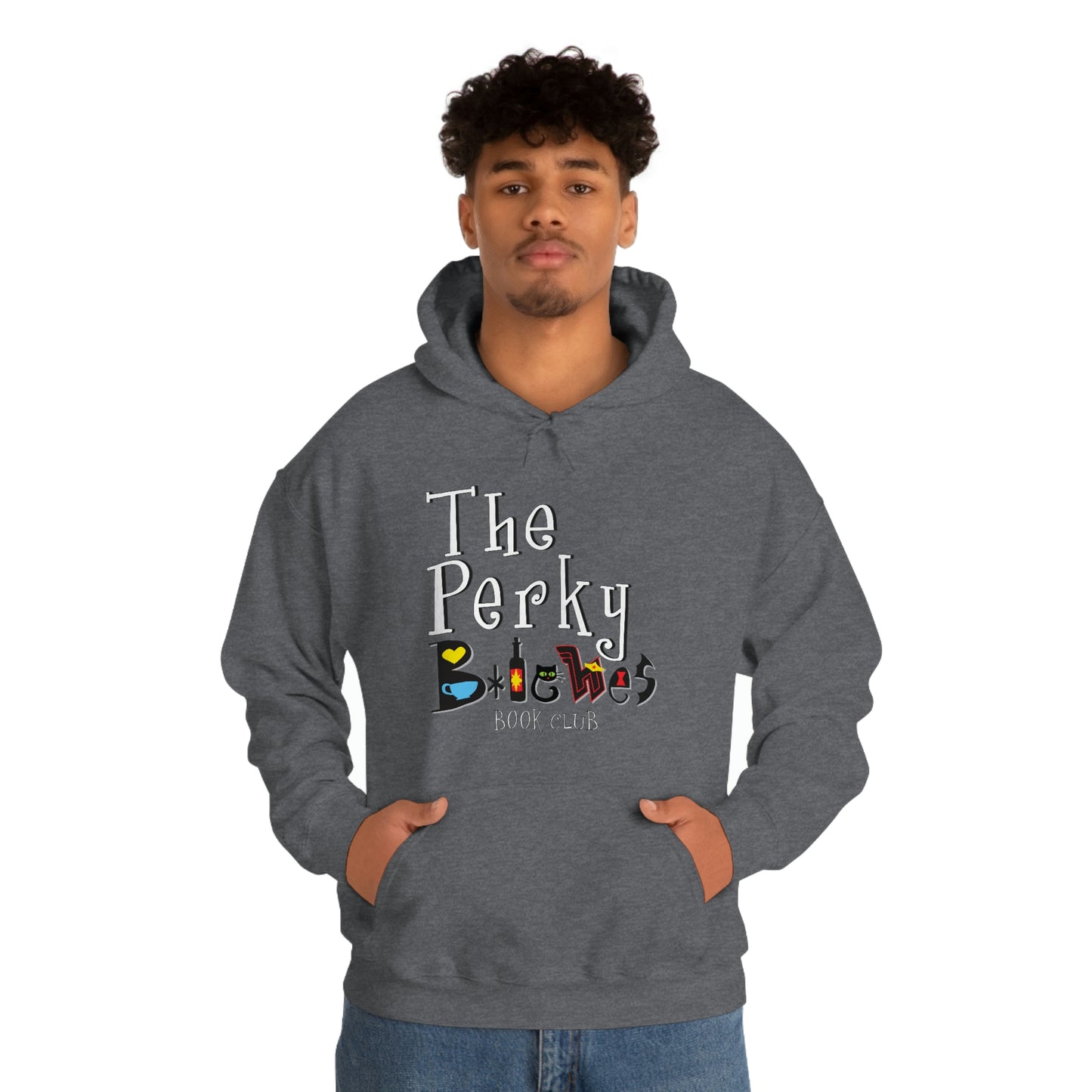 The Perky B*tches NEW STACKED LOGO Unisex Heavy Blend™ Hooded Sweatshirt