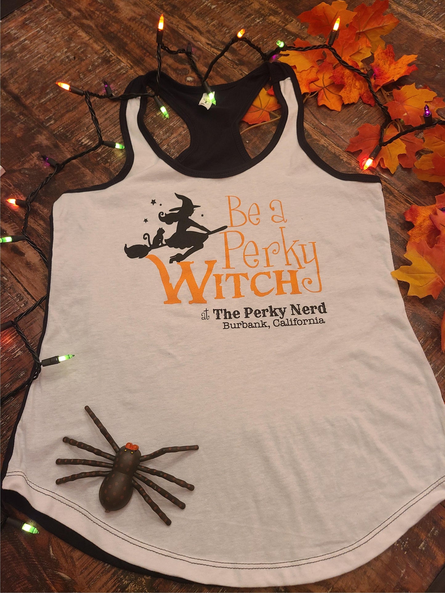 Be a Perky Witch Ringer Style Racerback Tank Top - Perky Nerd Tank