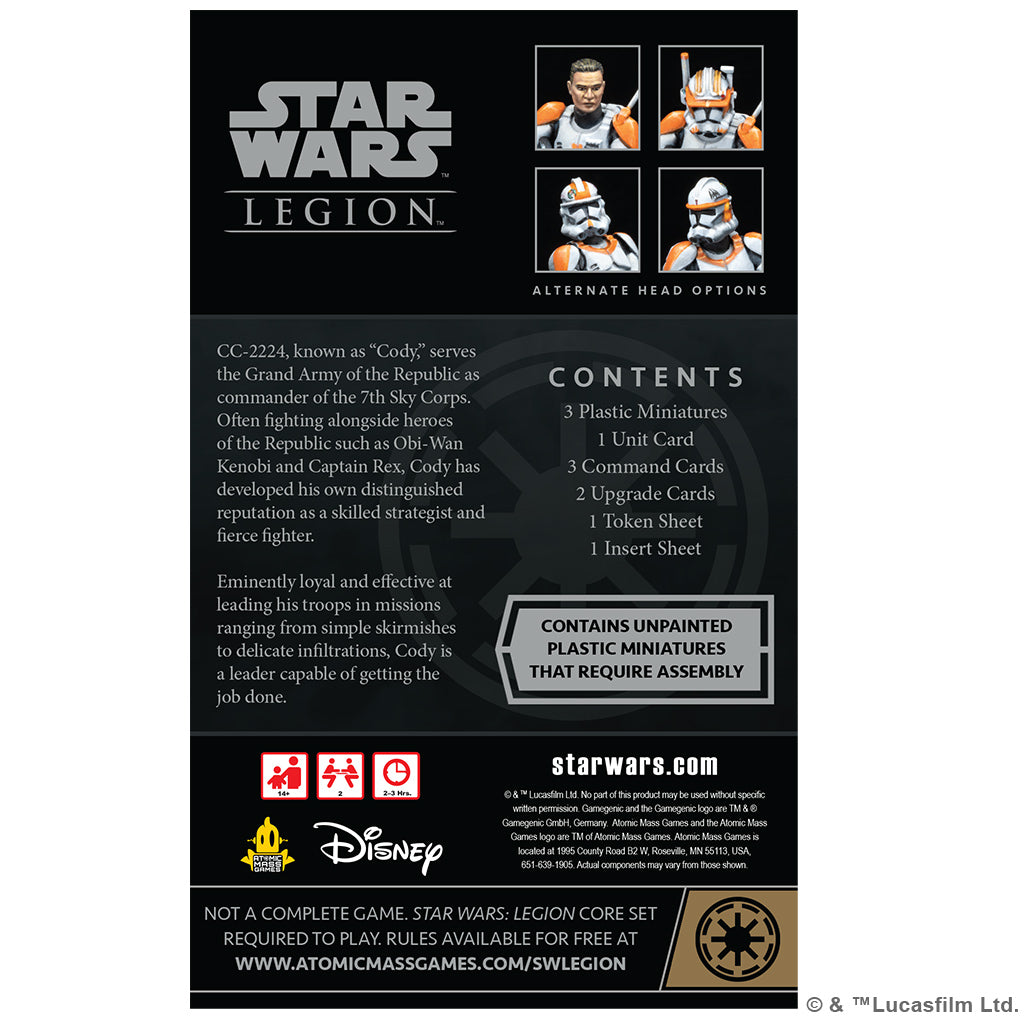 Star Wars Legion - Clone Commander Cody Commander Expansion